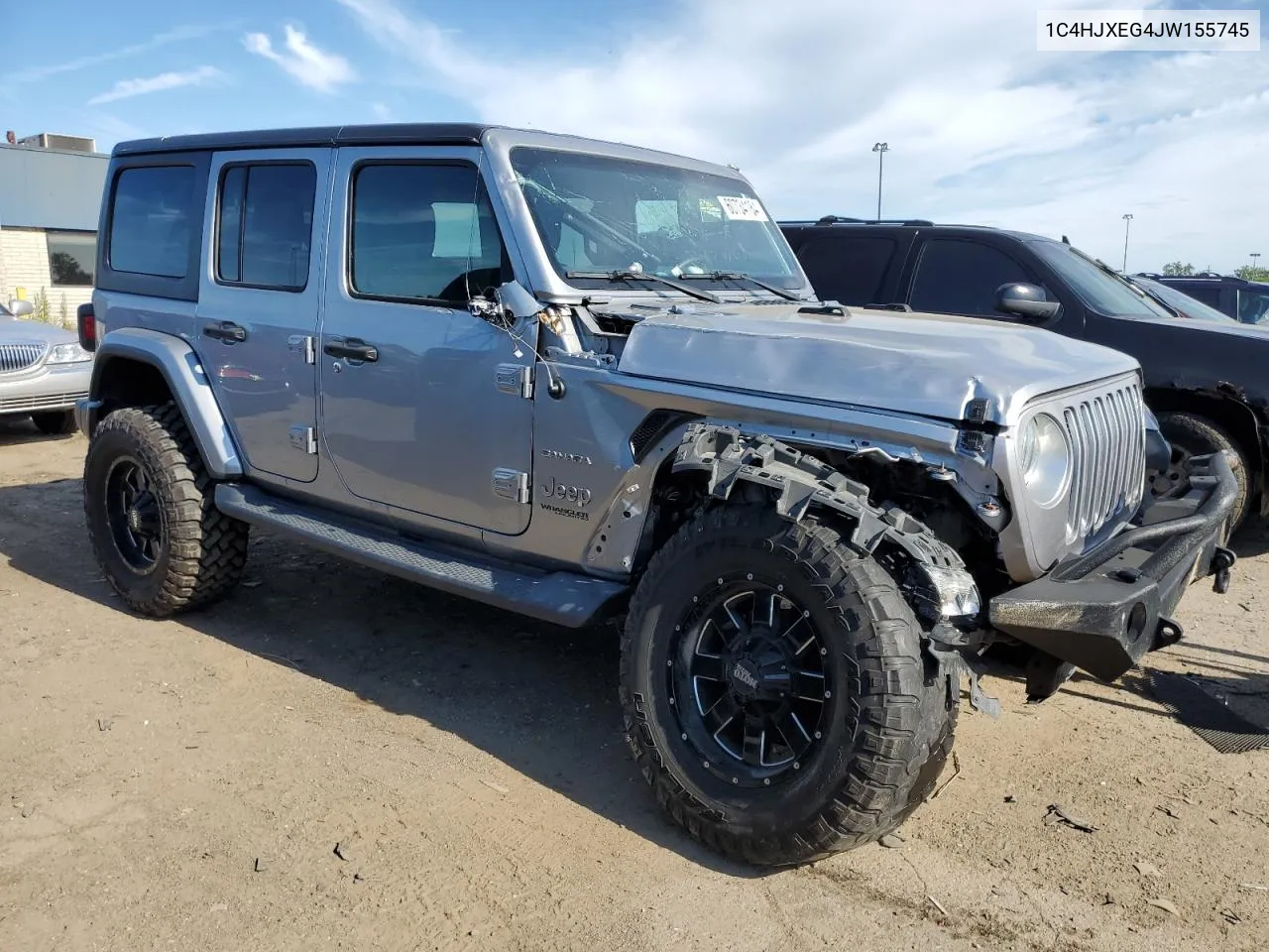 2018 Jeep Wrangler Unlimited Sahara VIN: 1C4HJXEG4JW155745 Lot: 60734184