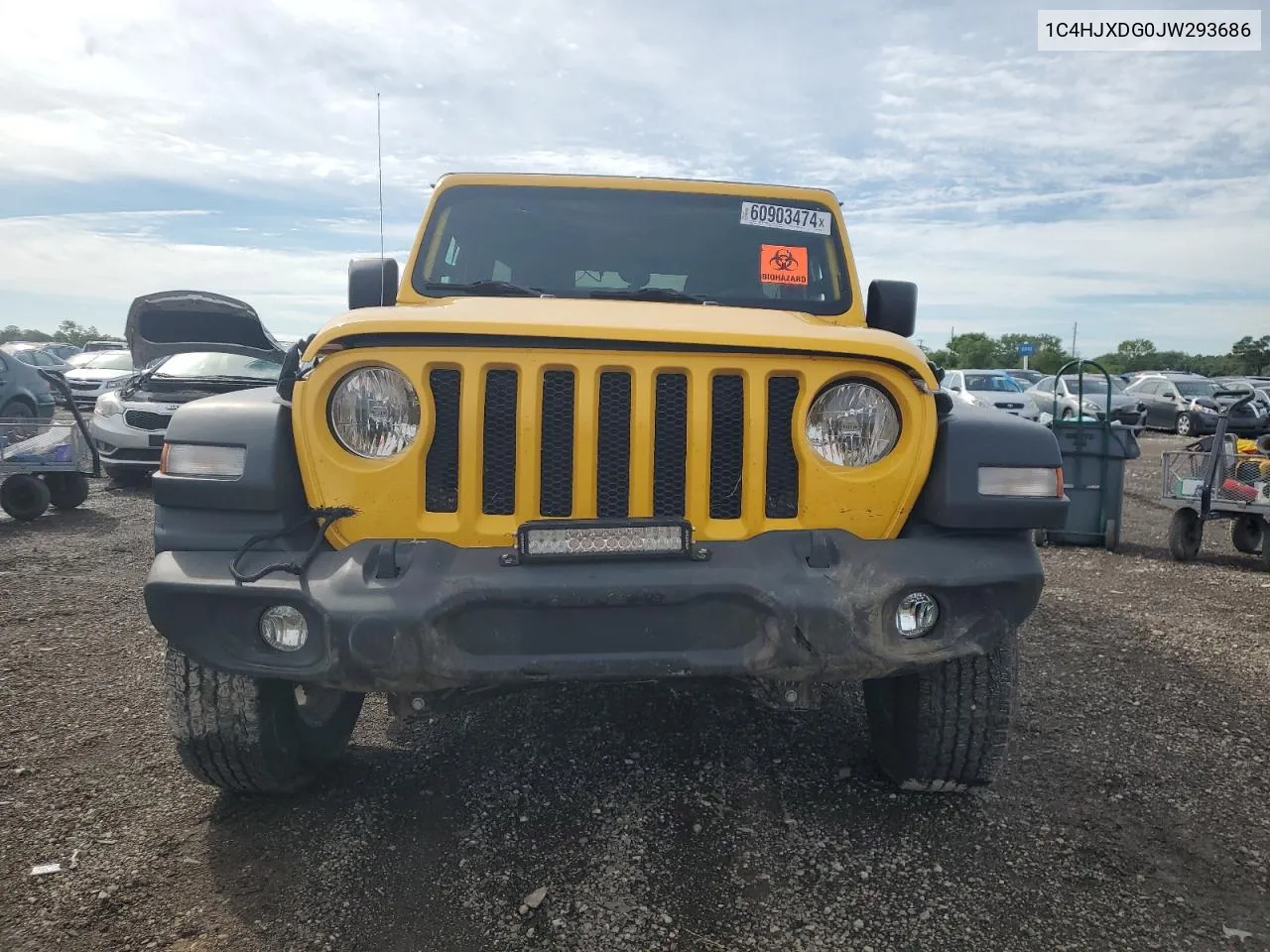 2018 Jeep Wrangler Unlimited Sport VIN: 1C4HJXDG0JW293686 Lot: 60903474