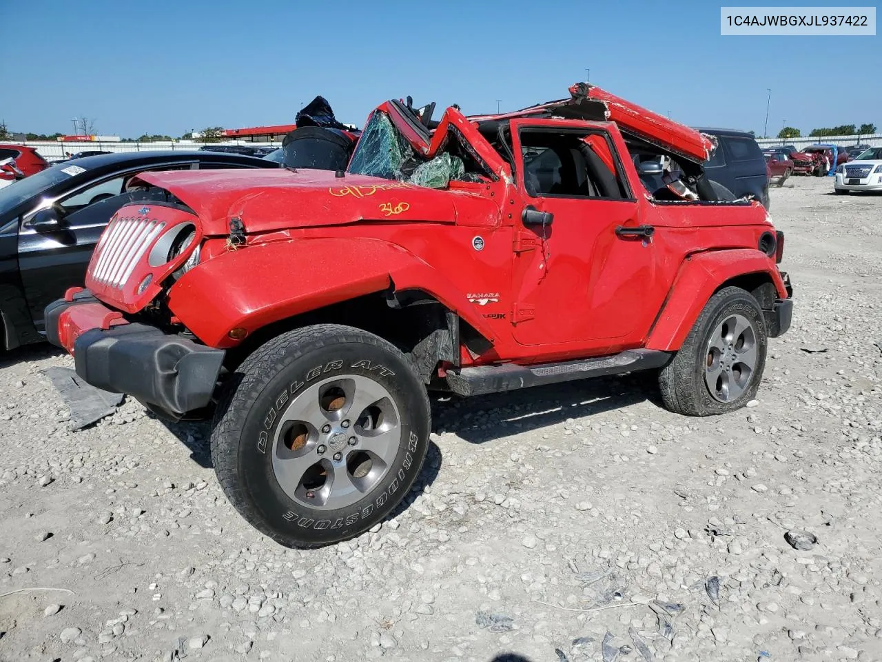 2018 Jeep Wrangler Sahara VIN: 1C4AJWBGXJL937422 Lot: 61154544