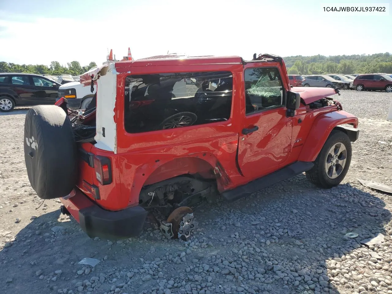 2018 Jeep Wrangler Sahara VIN: 1C4AJWBGXJL937422 Lot: 61154544