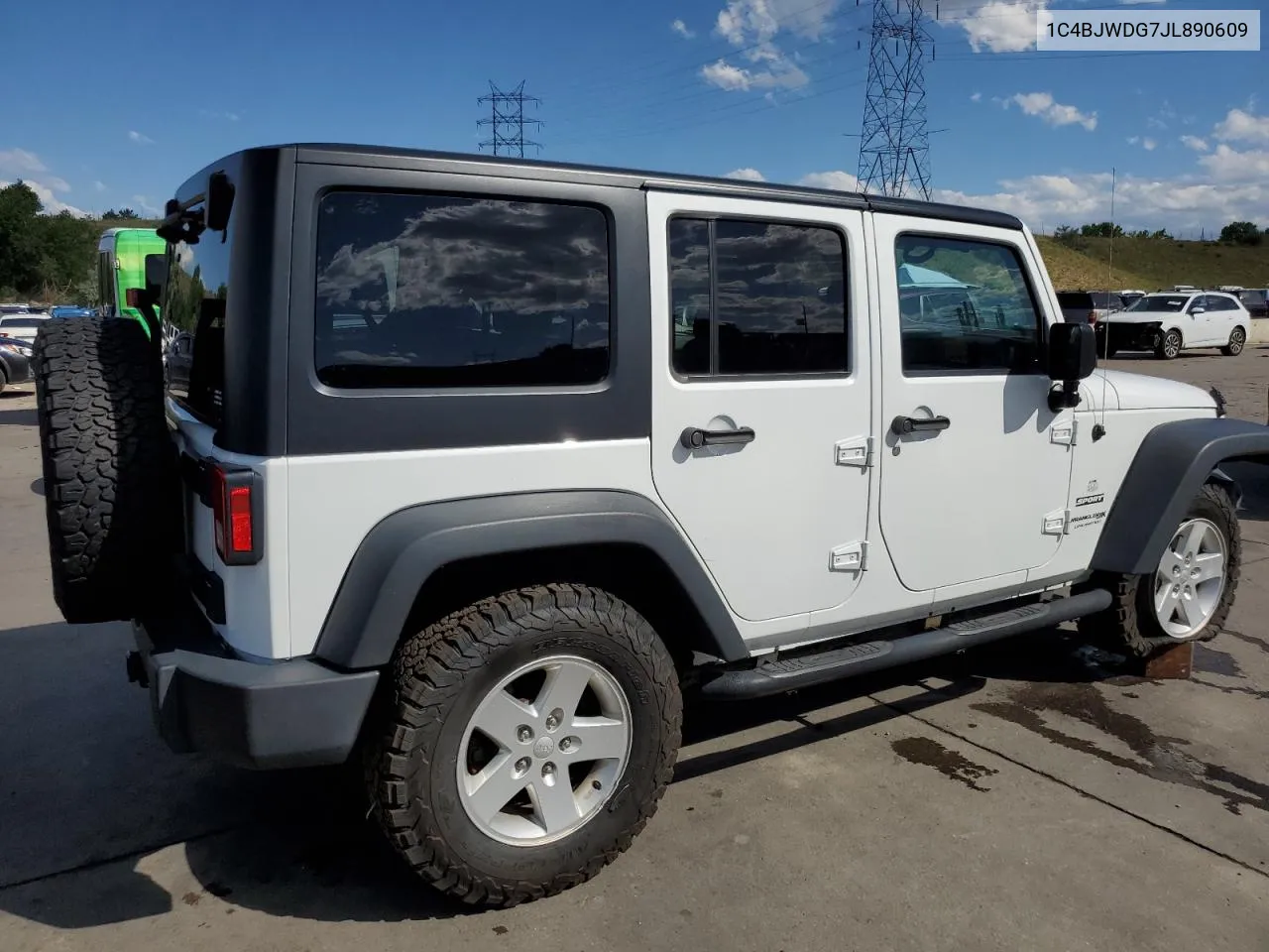 2018 Jeep Wrangler Unlimited Sport VIN: 1C4BJWDG7JL890609 Lot: 61308764