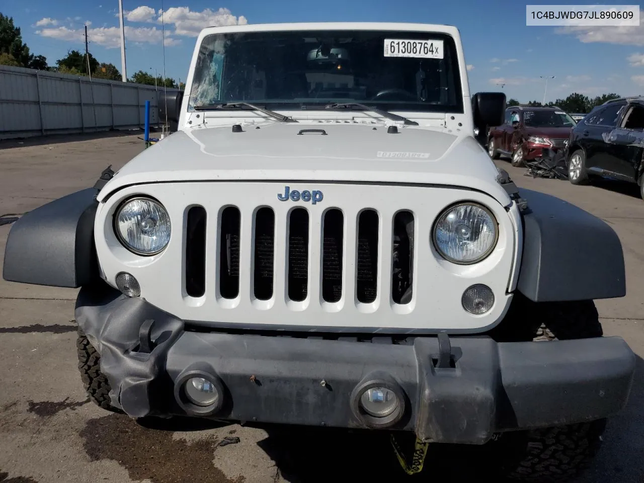 2018 Jeep Wrangler Unlimited Sport VIN: 1C4BJWDG7JL890609 Lot: 61308764