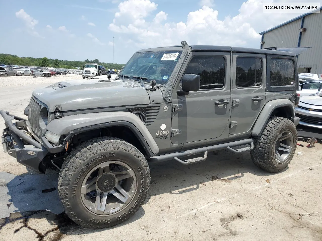 2018 Jeep Wrangler Unlimited Sport VIN: 1C4HJXDN5JW225088 Lot: 61438374