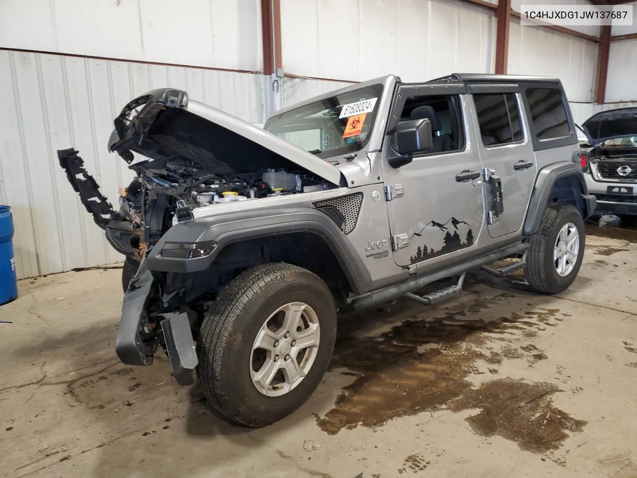 1C4HJXDG1JW137687 2018 Jeep Wrangler Unlimited Sport