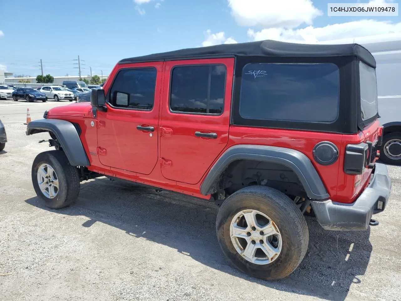 2018 Jeep Wrangler Unlimited Sport VIN: 1C4HJXDG6JW109478 Lot: 61806834