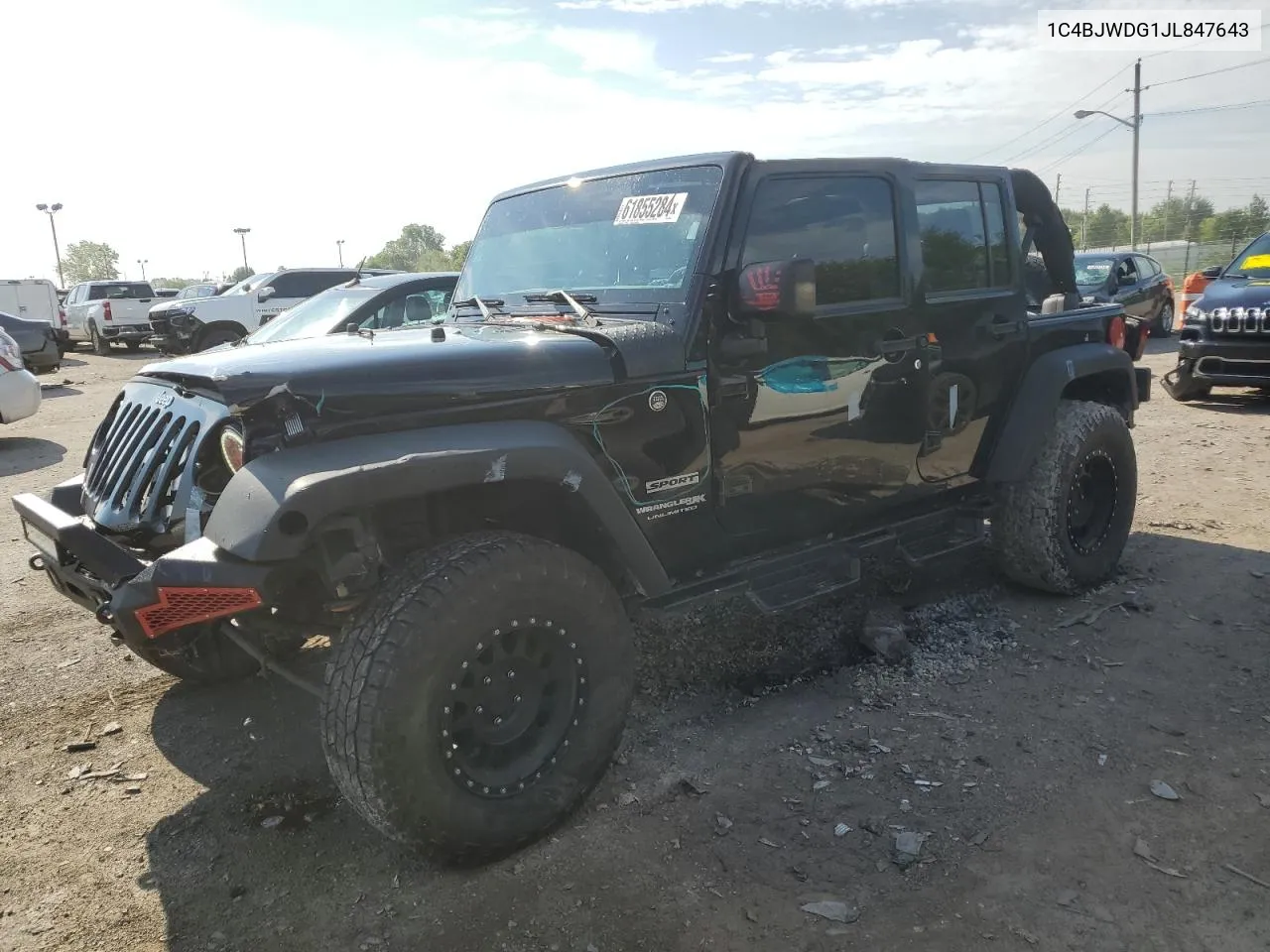 1C4BJWDG1JL847643 2018 Jeep Wrangler Unlimited Sport