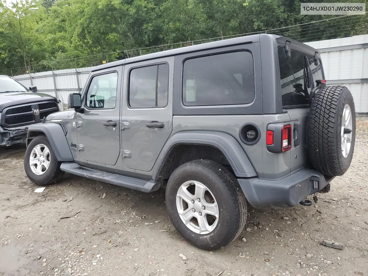 2018 Jeep Wrangler Unlimited Sport VIN: 1C4HJXDG1JW230290 Lot: 62241944