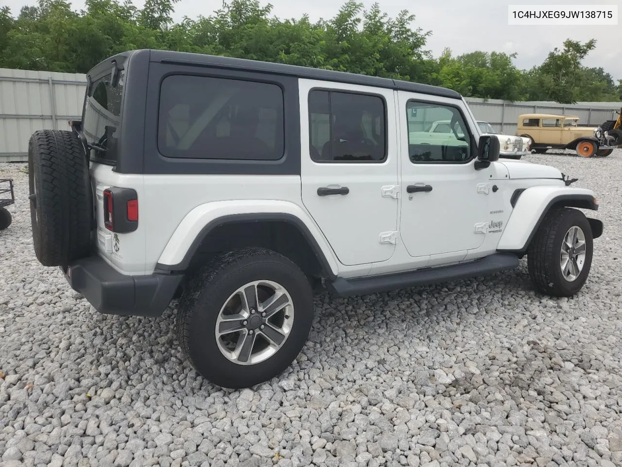 2018 Jeep Wrangler Unlimited Sahara VIN: 1C4HJXEG9JW138715 Lot: 62391794