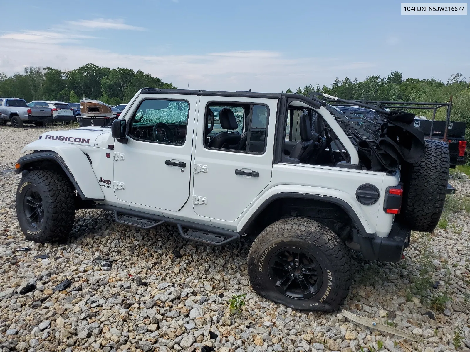 2018 Jeep Wrangler Unlimited Rubicon VIN: 1C4HJXFN5JW216677 Lot: 62410764