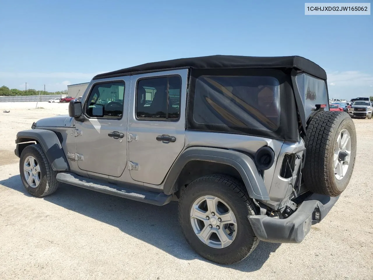 2018 Jeep Wrangler Unlimited Sport VIN: 1C4HJXDG2JW165062 Lot: 62518944