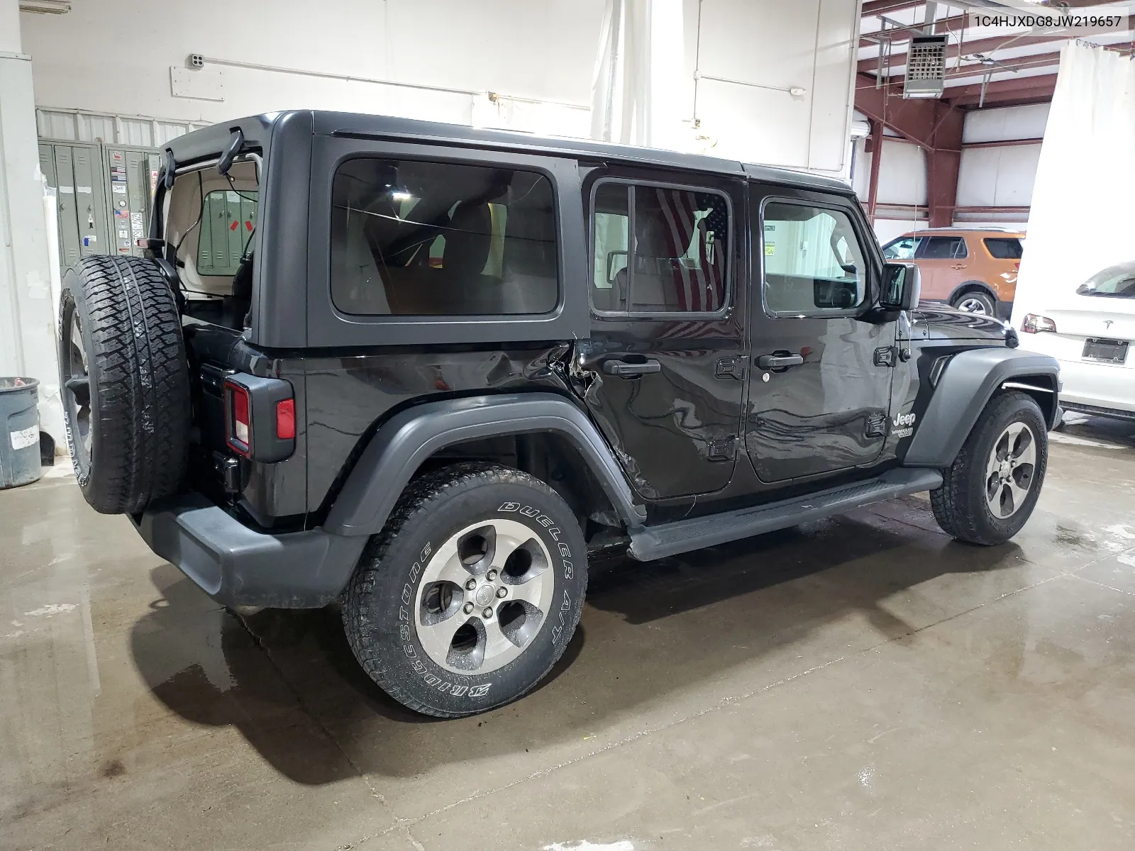 2018 Jeep Wrangler Unlimited Sport VIN: 1C4HJXDG8JW219657 Lot: 62562884