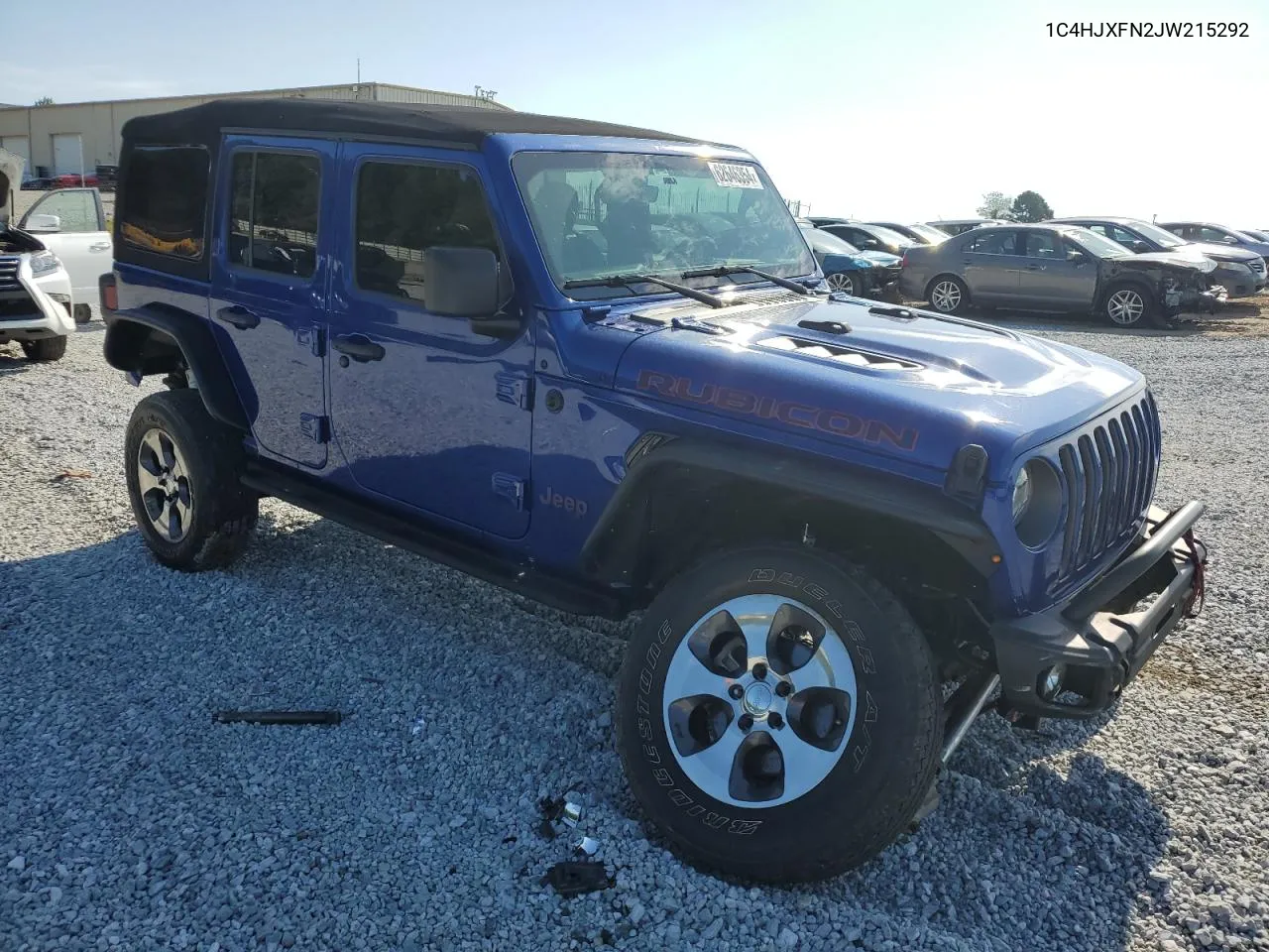 2018 Jeep Wrangler Unlimited Rubicon VIN: 1C4HJXFN2JW215292 Lot: 62646354