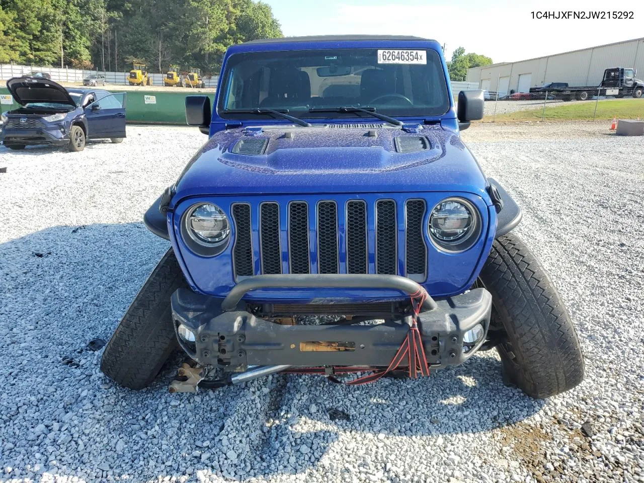 2018 Jeep Wrangler Unlimited Rubicon VIN: 1C4HJXFN2JW215292 Lot: 62646354