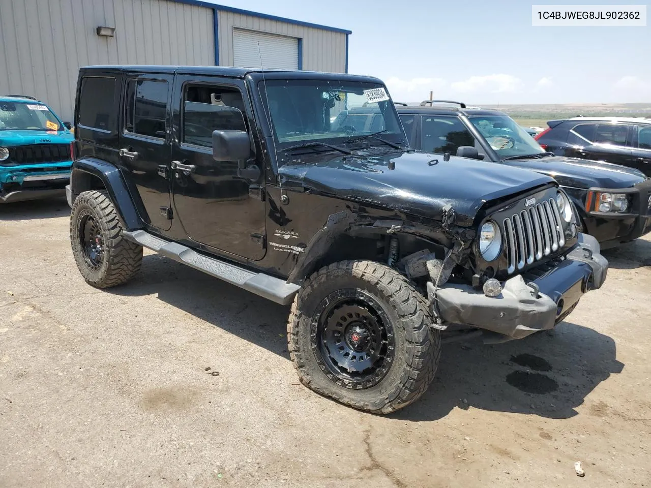 2018 Jeep Wrangler Unlimited Sahara VIN: 1C4BJWEG8JL902362 Lot: 62839934