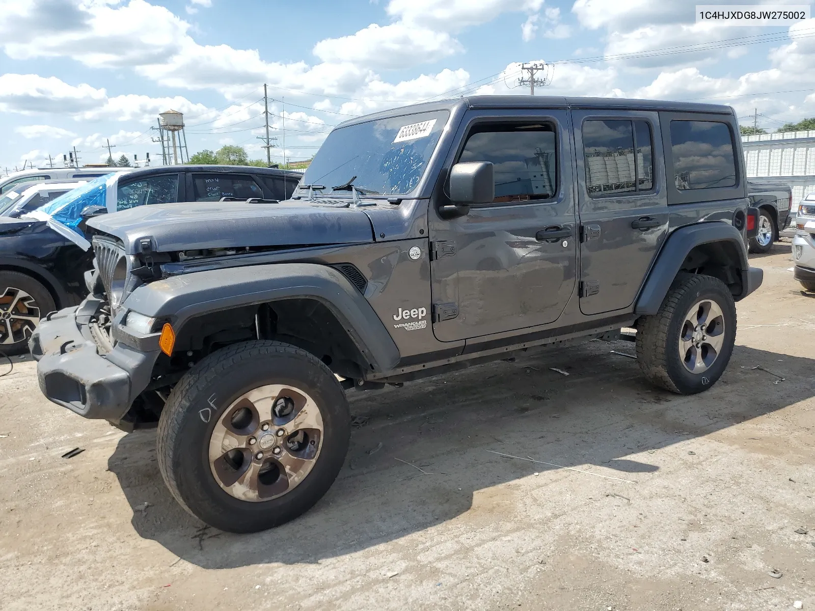 2018 Jeep Wrangler Unlimited Sport VIN: 1C4HJXDG8JW275002 Lot: 63338644