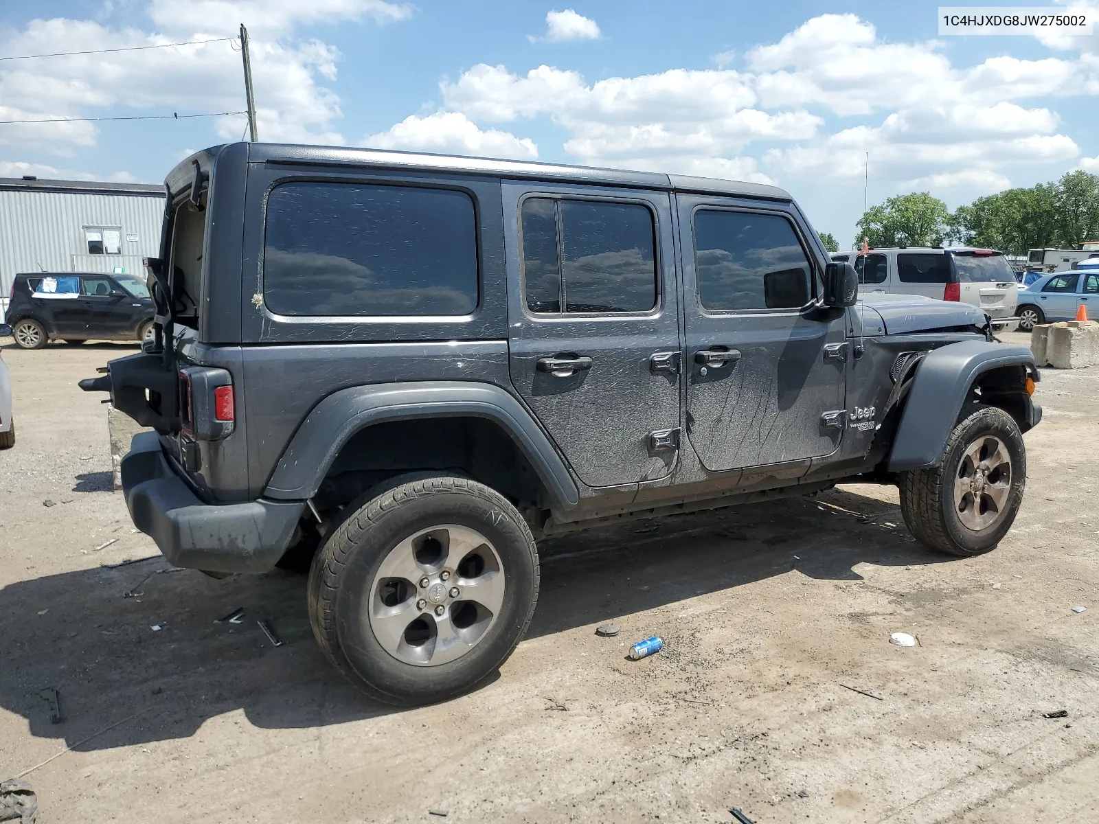 2018 Jeep Wrangler Unlimited Sport VIN: 1C4HJXDG8JW275002 Lot: 63338644