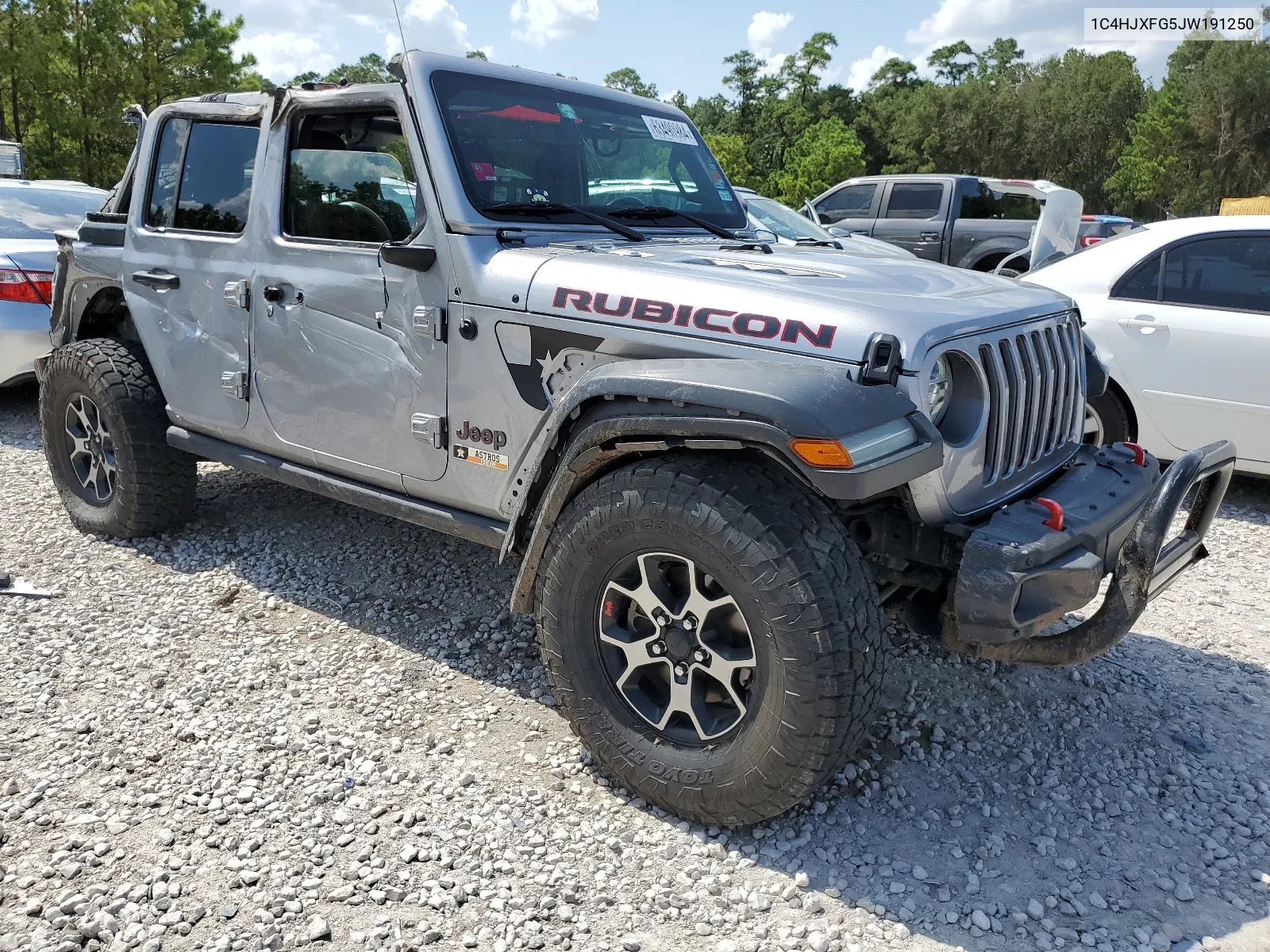 2018 Jeep Wrangler Unlimited Rubicon VIN: 1C4HJXFG5JW191250 Lot: 63490984