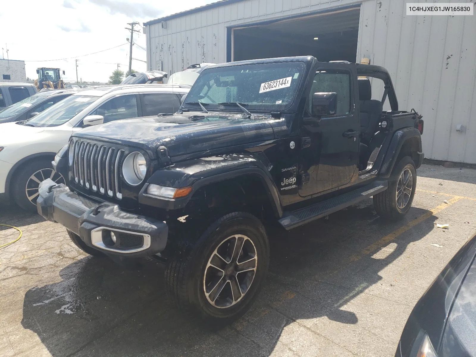 2018 Jeep Wrangler Unlimited Sahara VIN: 1C4HJXEG1JW165830 Lot: 63623144