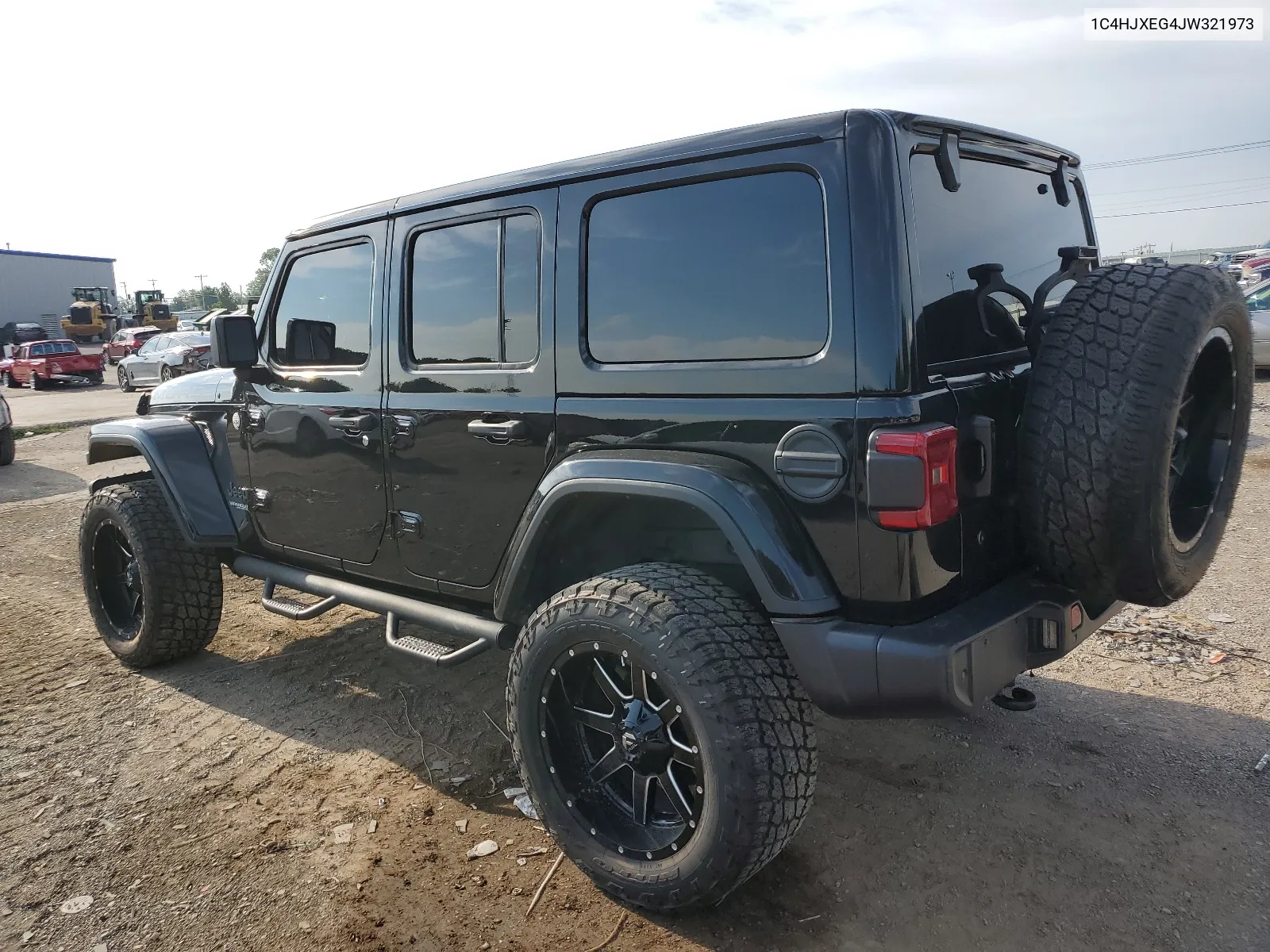 2018 Jeep Wrangler Unlimited Sahara VIN: 1C4HJXEG4JW321973 Lot: 63914734