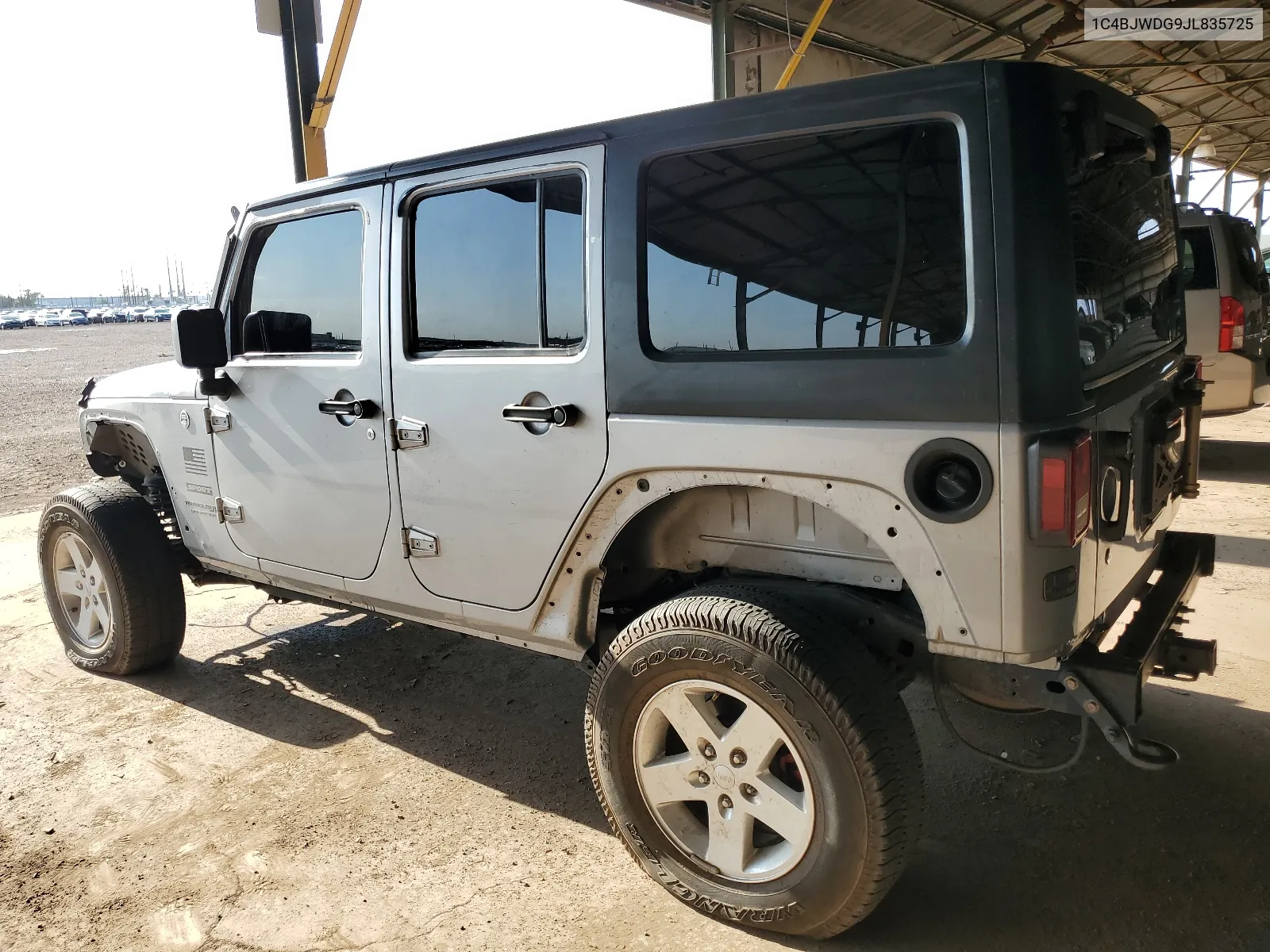 2018 Jeep Wrangler Unlimited Sport VIN: 1C4BJWDG9JL835725 Lot: 64043894