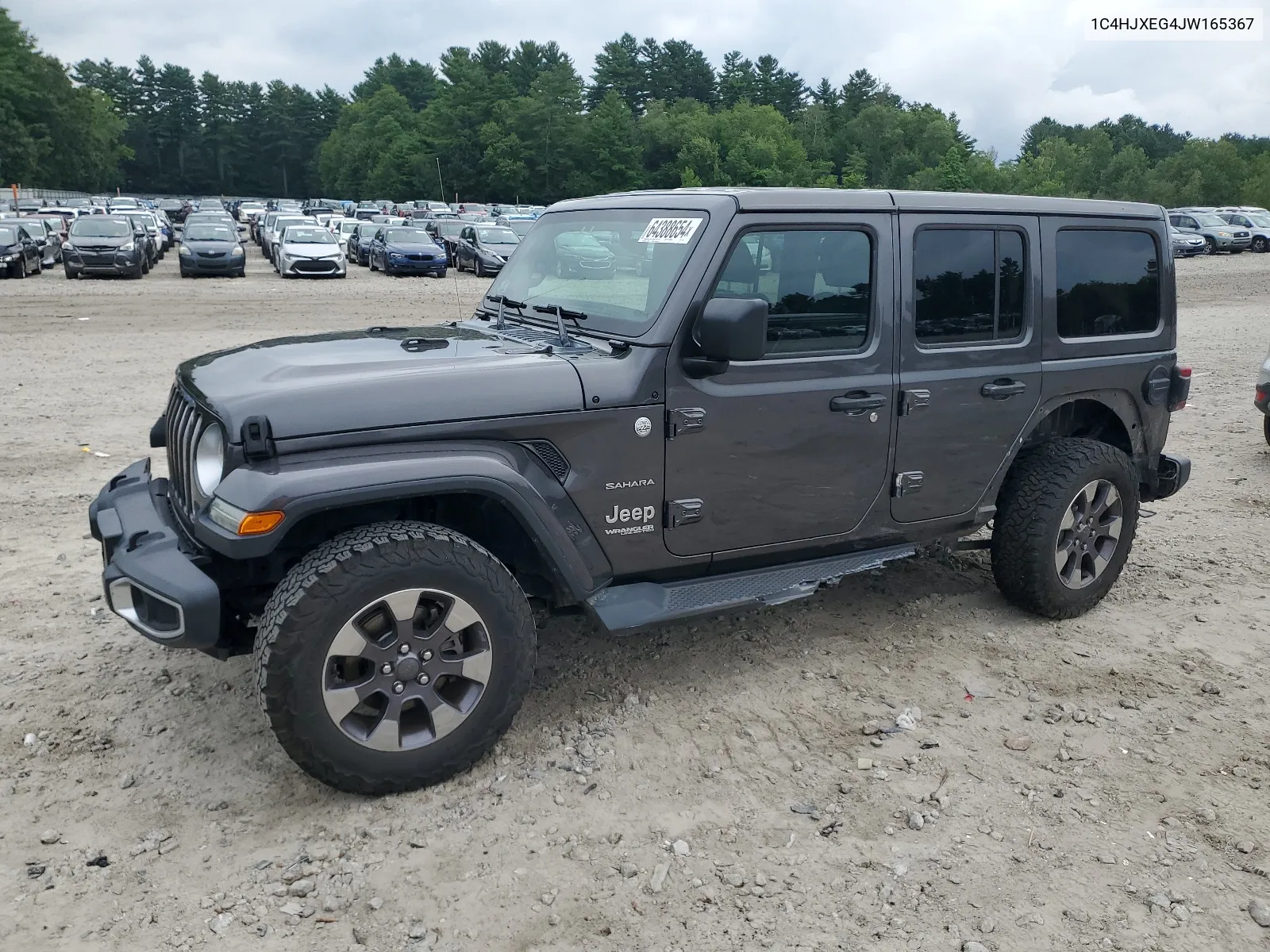 2018 Jeep Wrangler Unlimited Sahara VIN: 1C4HJXEG4JW165367 Lot: 64388654