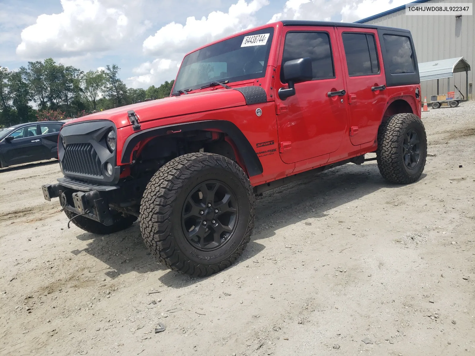 2018 Jeep Wrangler Unlimited Sport VIN: 1C4HJWDG8JL922347 Lot: 64438744