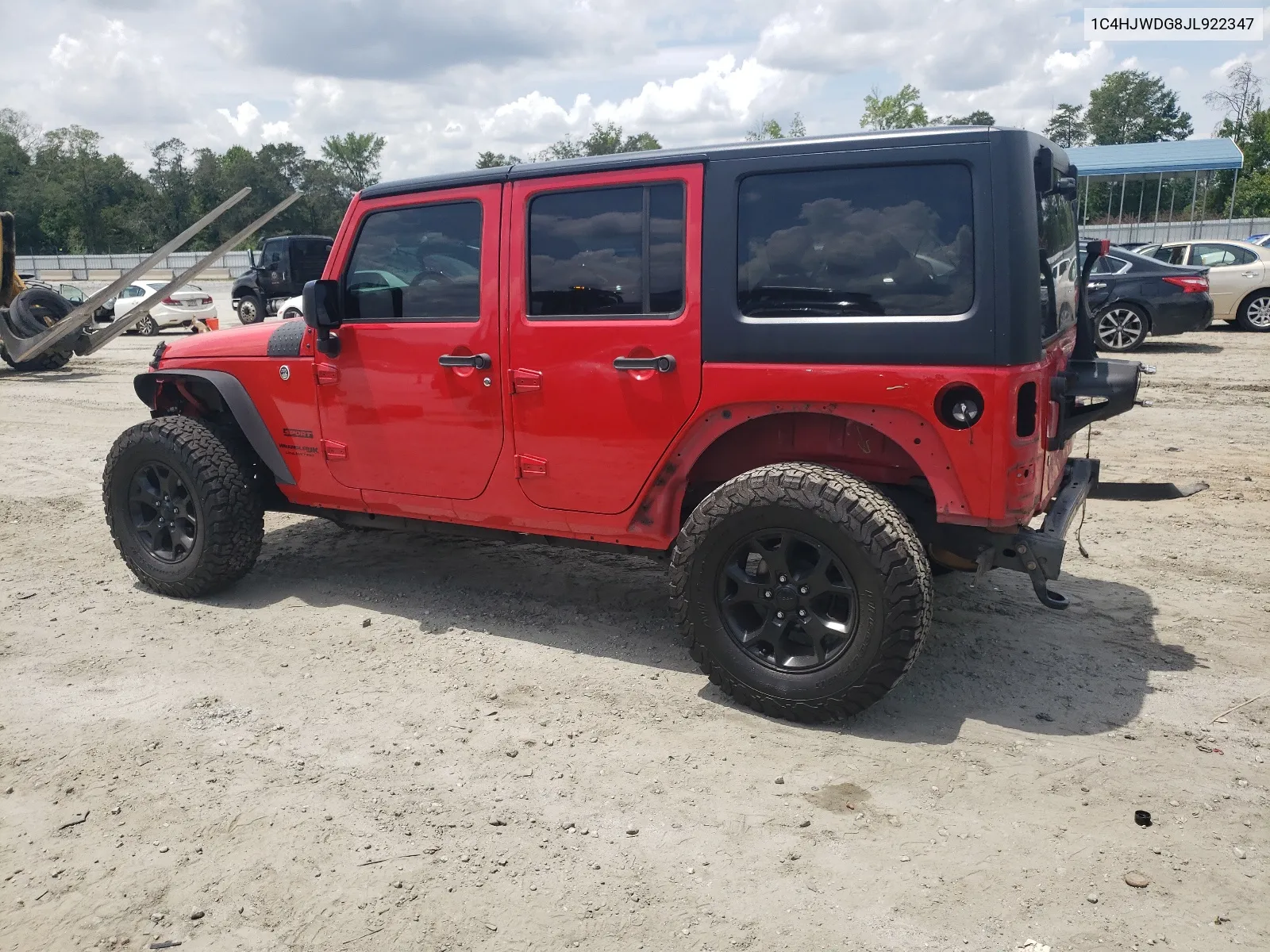 2018 Jeep Wrangler Unlimited Sport VIN: 1C4HJWDG8JL922347 Lot: 64438744