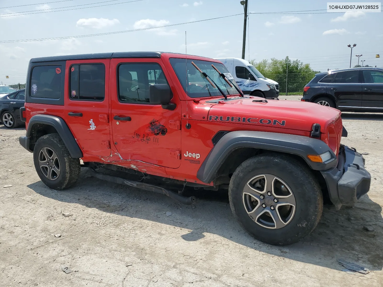 2018 Jeep Wrangler Unlimited Sport VIN: 1C4HJXDG7JW128525 Lot: 64927744