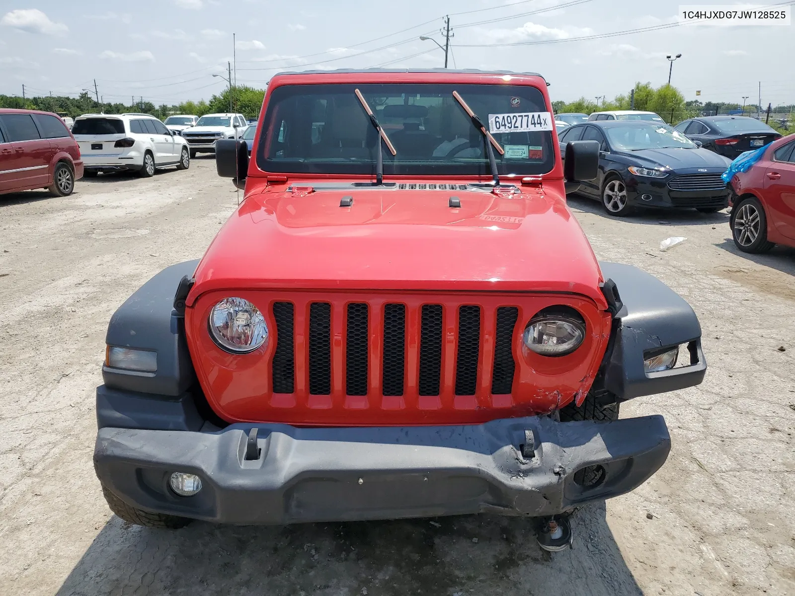 2018 Jeep Wrangler Unlimited Sport VIN: 1C4HJXDG7JW128525 Lot: 64927744