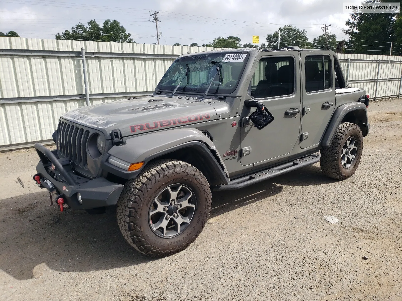 2018 Jeep Wrangler Unlimited Rubicon VIN: 1C4HJXFG1JW315479 Lot: 65118064