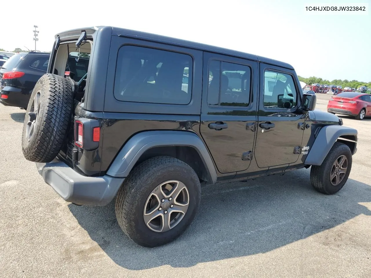 1C4HJXDG8JW323842 2018 Jeep Wrangler Unlimited Sport