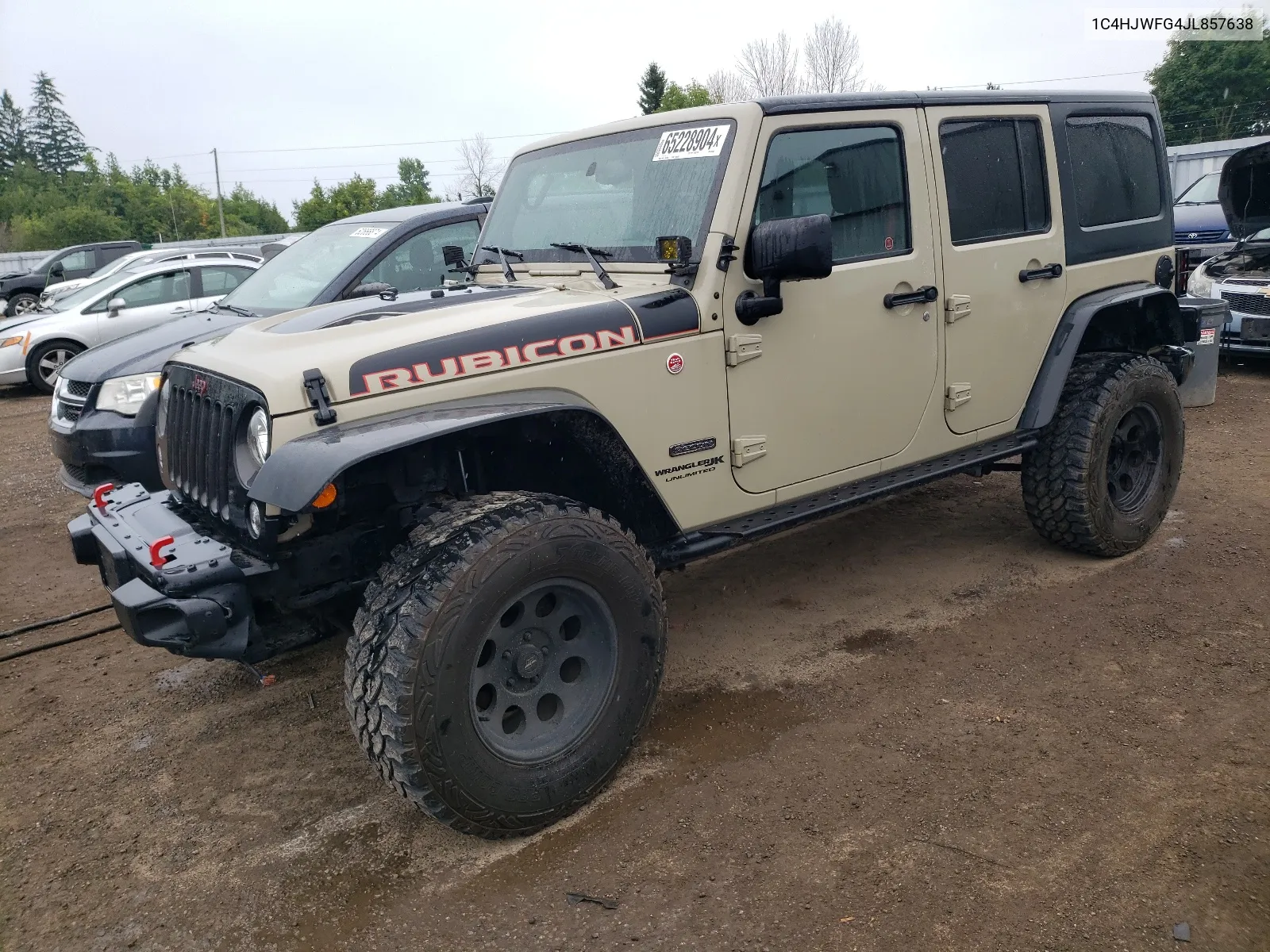 2018 Jeep Wrangler Unlimited Rubicon VIN: 1C4HJWFG4JL857638 Lot: 65228904