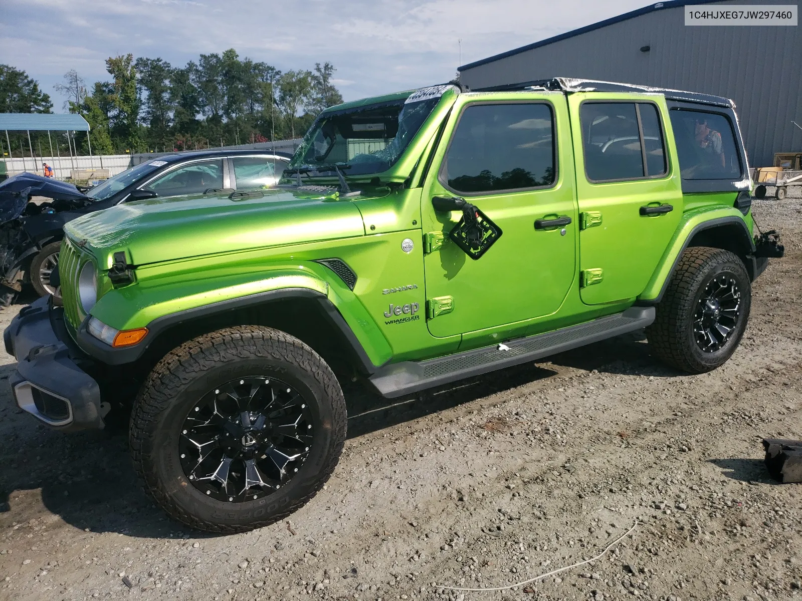 2018 Jeep Wrangler Unlimited Sahara VIN: 1C4HJXEG7JW297460 Lot: 65547054