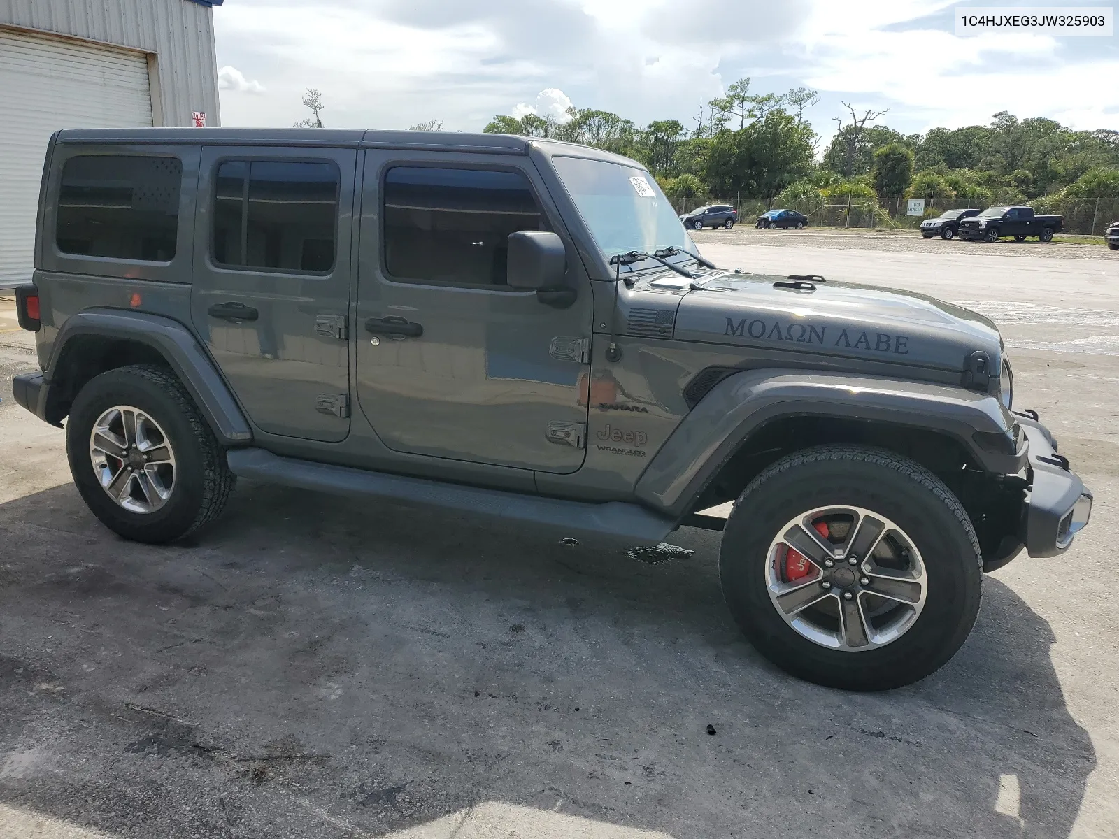 2018 Jeep Wrangler Unlimited Sahara VIN: 1C4HJXEG3JW325903 Lot: 65935114