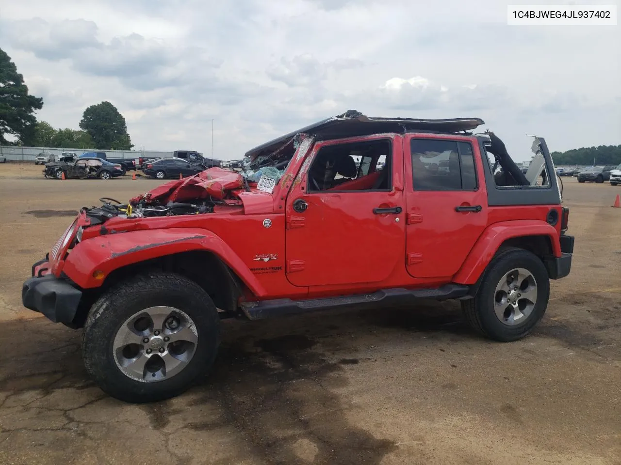 1C4BJWEG4JL937402 2018 Jeep Wrangler Unlimited Sahara