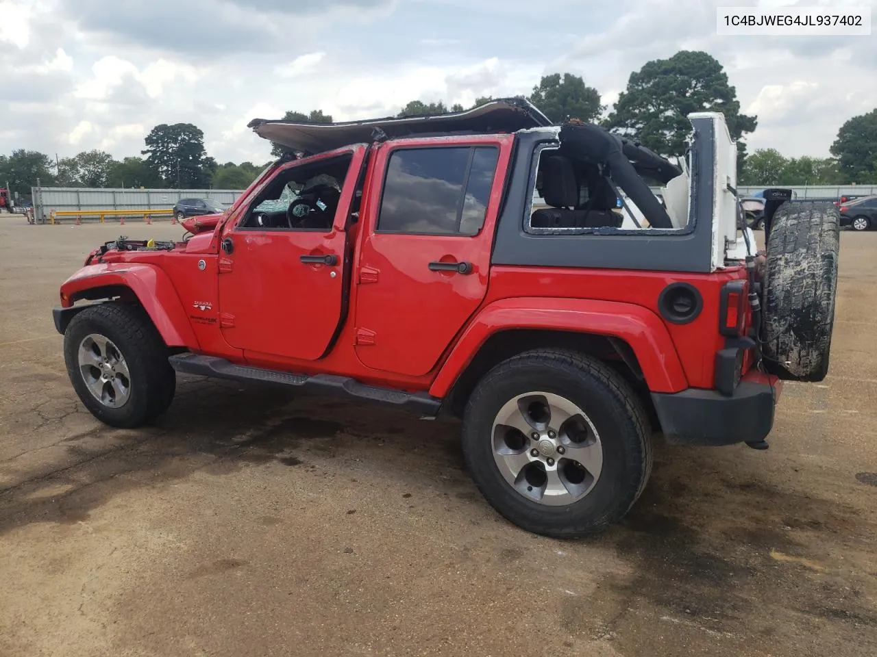 2018 Jeep Wrangler Unlimited Sahara VIN: 1C4BJWEG4JL937402 Lot: 66792534