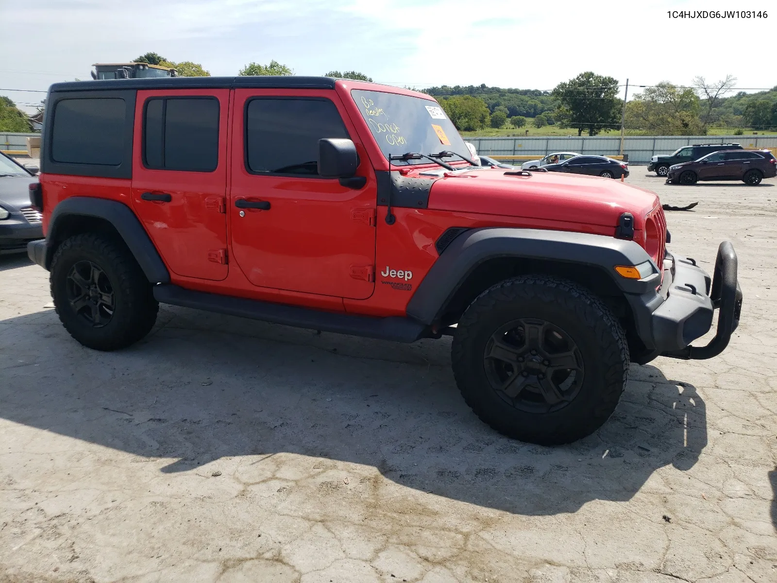 1C4HJXDG6JW103146 2018 Jeep Wrangler Unlimited Sport