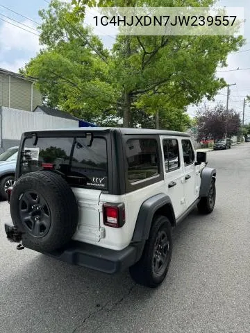 2018 Jeep Wrangler Unlimited Sport VIN: 1C4HJXDN7JW239557 Lot: 67270244