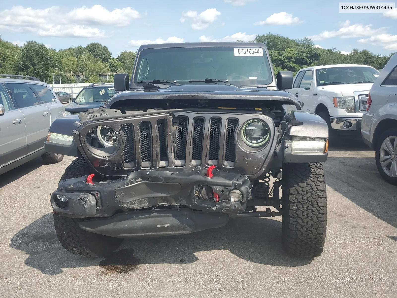 2018 Jeep Wrangler Unlimited Rubicon VIN: 1C4HJXFG9JW314435 Lot: 67316544