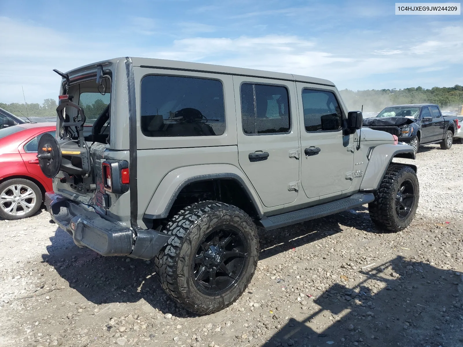 2018 Jeep Wrangler Unlimited Sahara VIN: 1C4HJXEG9JW244209 Lot: 67320934