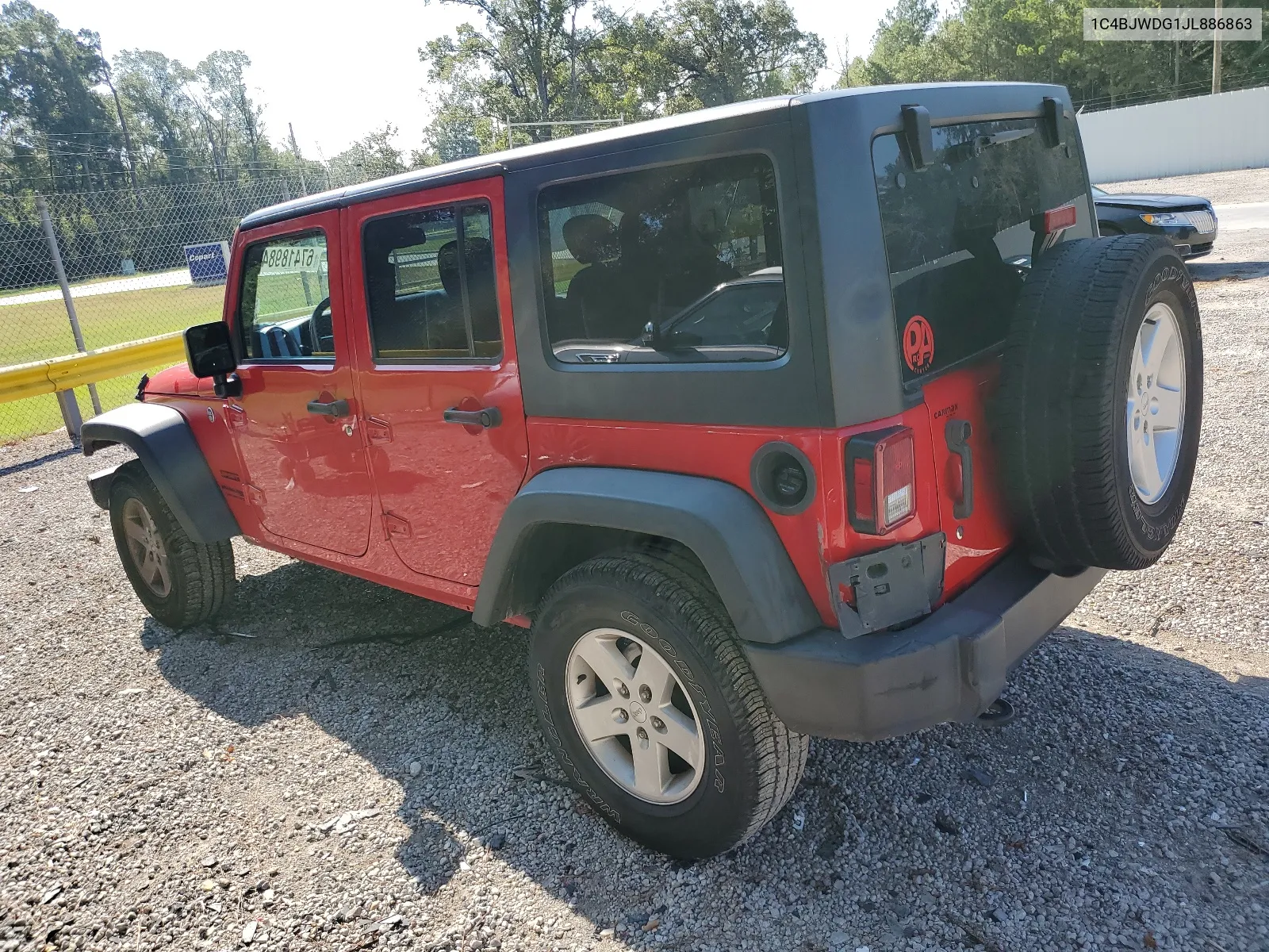 2018 Jeep Wrangler Unlimited Sport VIN: 1C4BJWDG1JL886863 Lot: 67418984