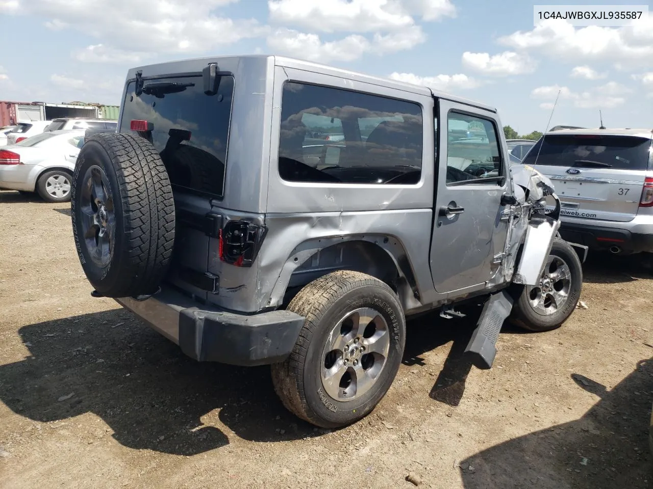 2018 Jeep Wrangler Sahara VIN: 1C4AJWBGXJL935587 Lot: 67796094