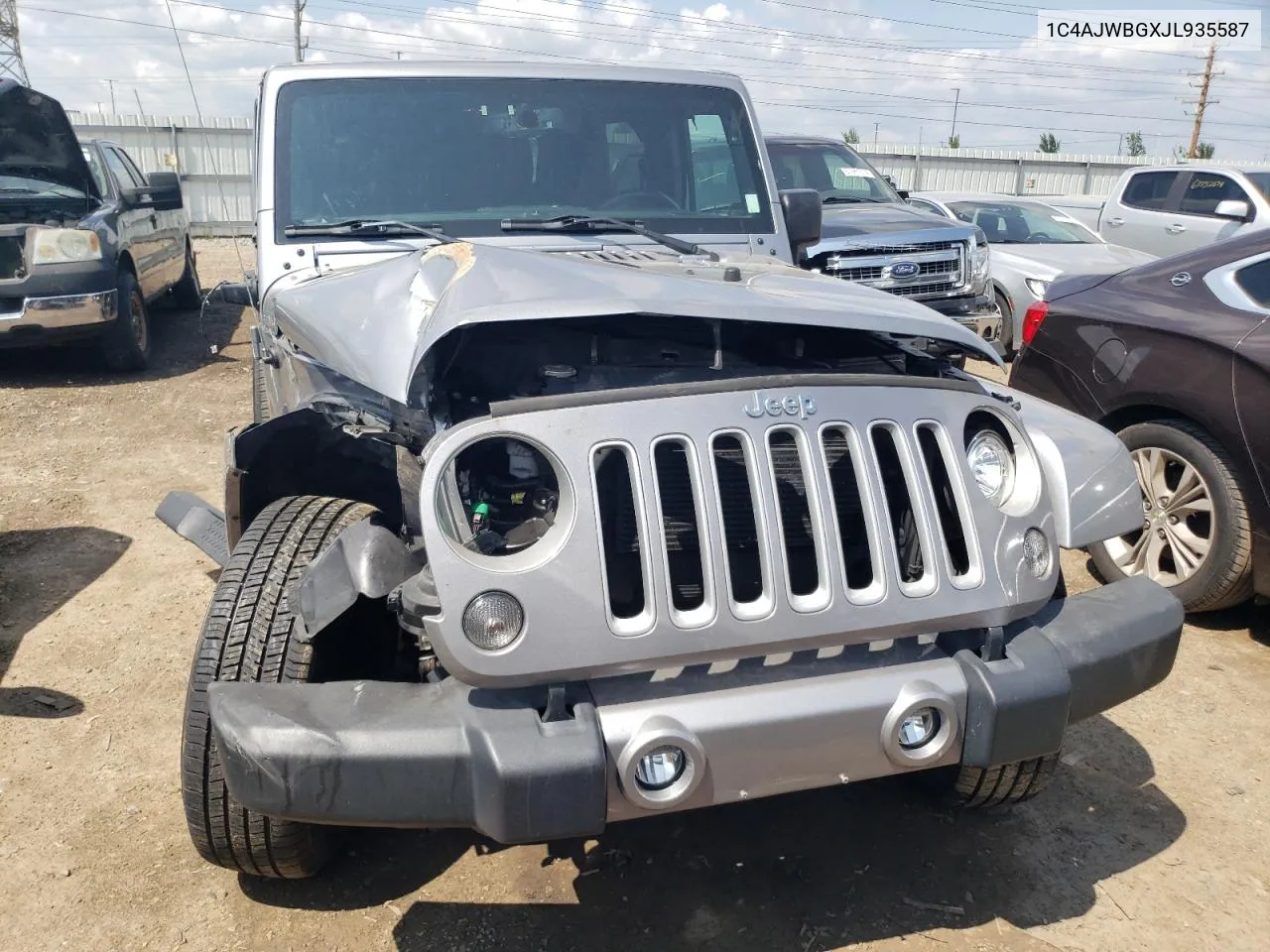 2018 Jeep Wrangler Sahara VIN: 1C4AJWBGXJL935587 Lot: 67796094