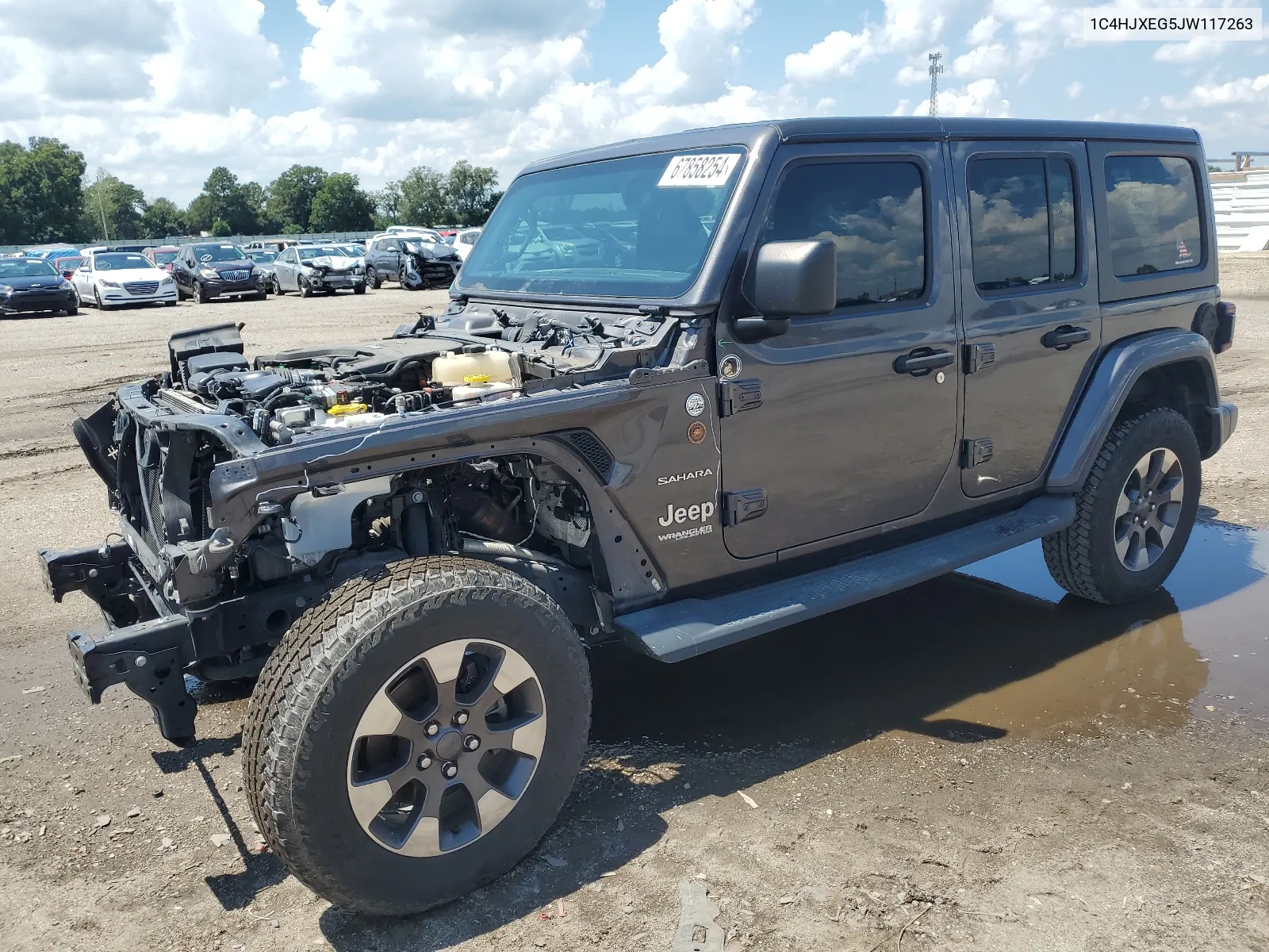 2018 Jeep Wrangler Unlimited Sahara VIN: 1C4HJXEG5JW117263 Lot: 67858254