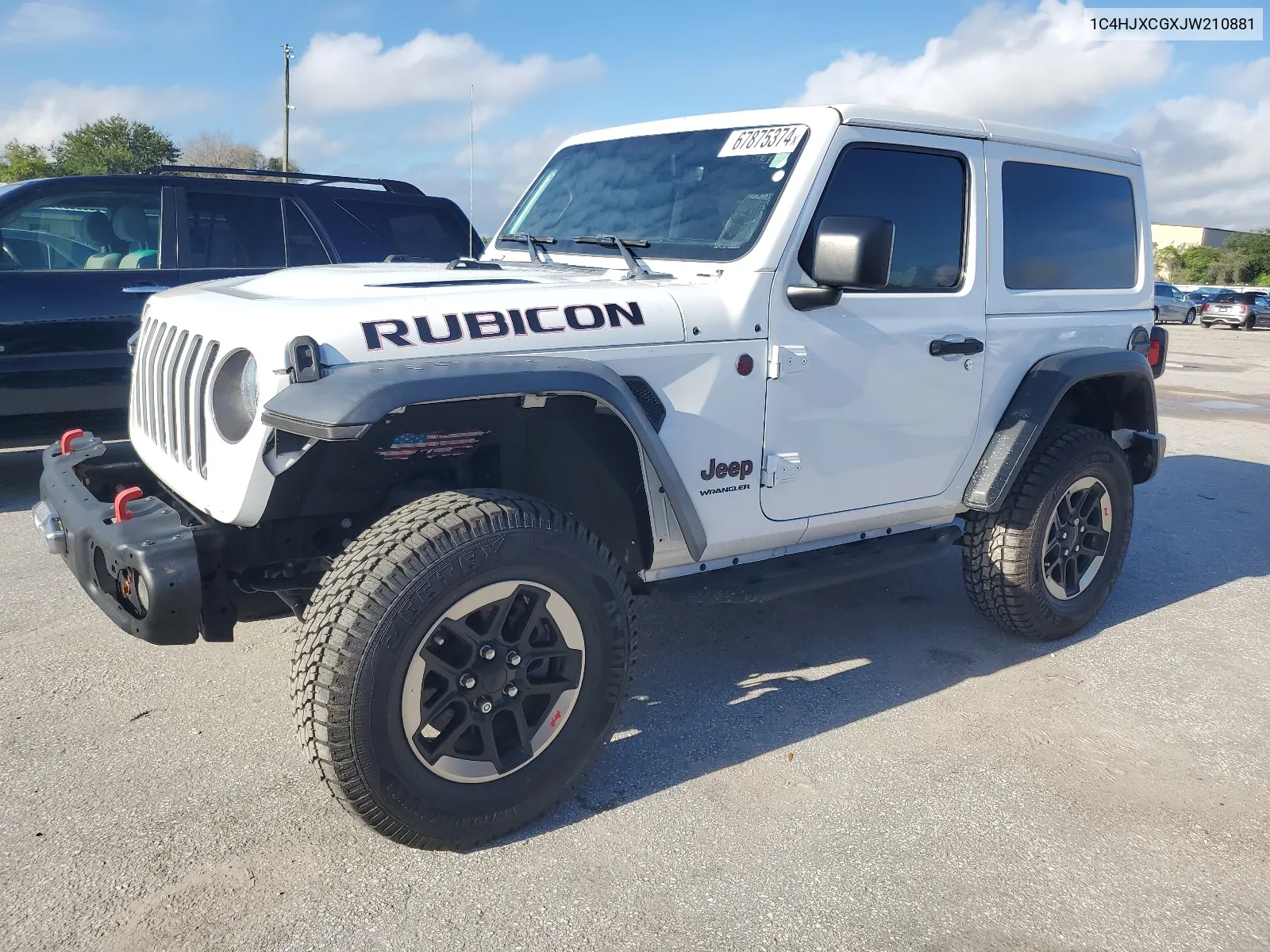 2018 Jeep Wrangler Rubicon VIN: 1C4HJXCGXJW210881 Lot: 67875374