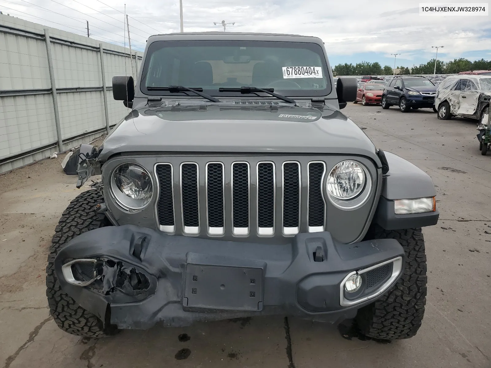 2018 Jeep Wrangler Unlimited Sahara VIN: 1C4HJXENXJW328974 Lot: 67880404