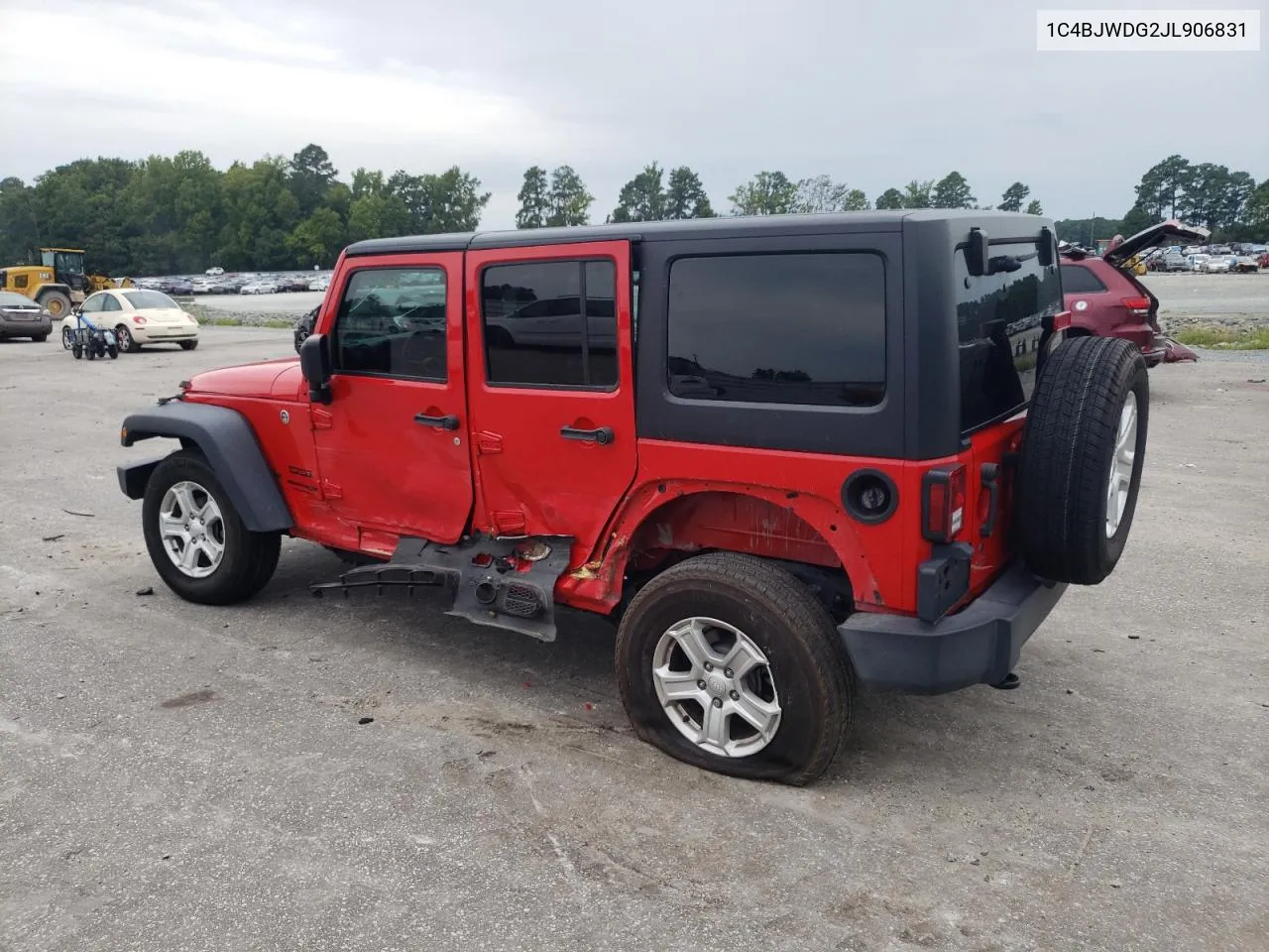 2018 Jeep Wrangler Unlimited Sport VIN: 1C4BJWDG2JL906831 Lot: 68027094