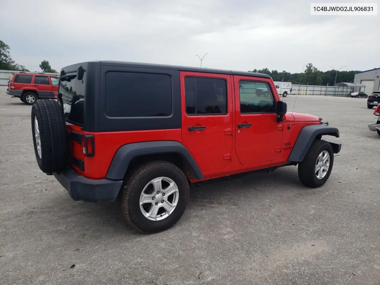 2018 Jeep Wrangler Unlimited Sport VIN: 1C4BJWDG2JL906831 Lot: 68027094