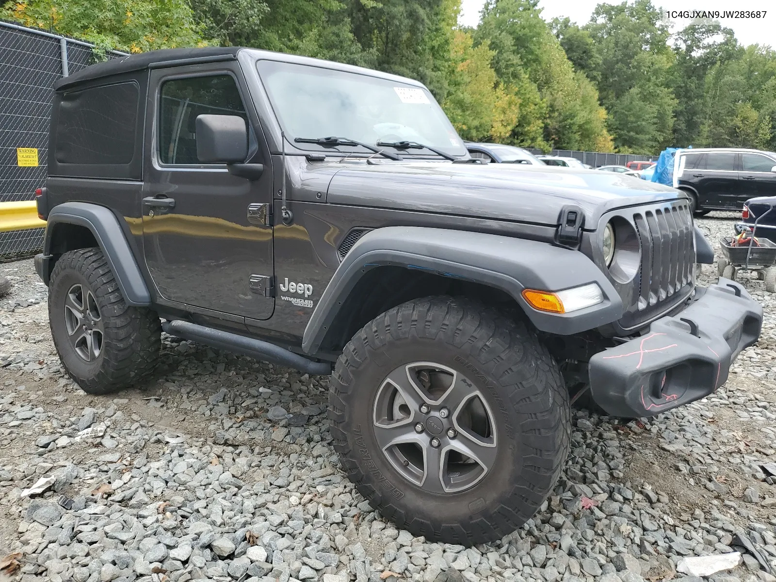 1C4GJXAN9JW283687 2018 Jeep Wrangler Sport