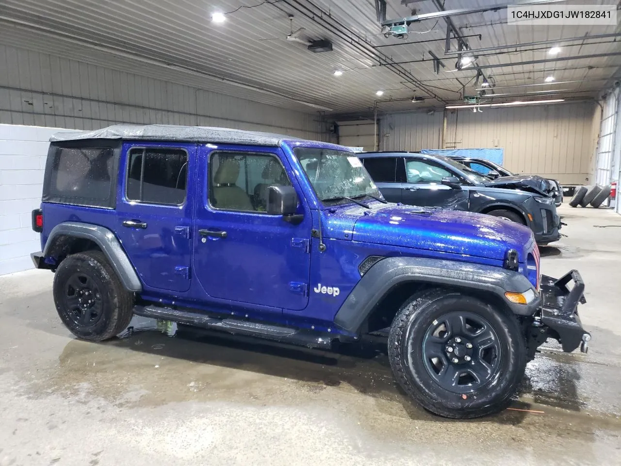 2018 Jeep Wrangler Unlimited Sport VIN: 1C4HJXDG1JW182841 Lot: 68222354